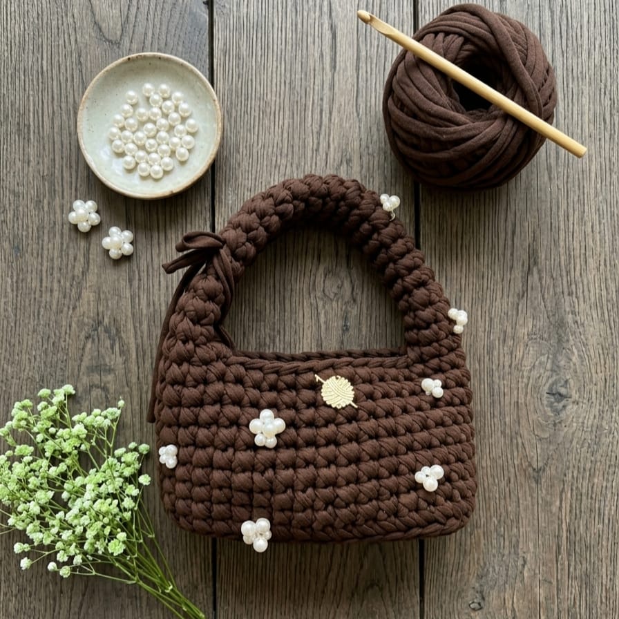 Pearl Crochet Pearl Bag Pattern (PDF+ Vid tutorials)