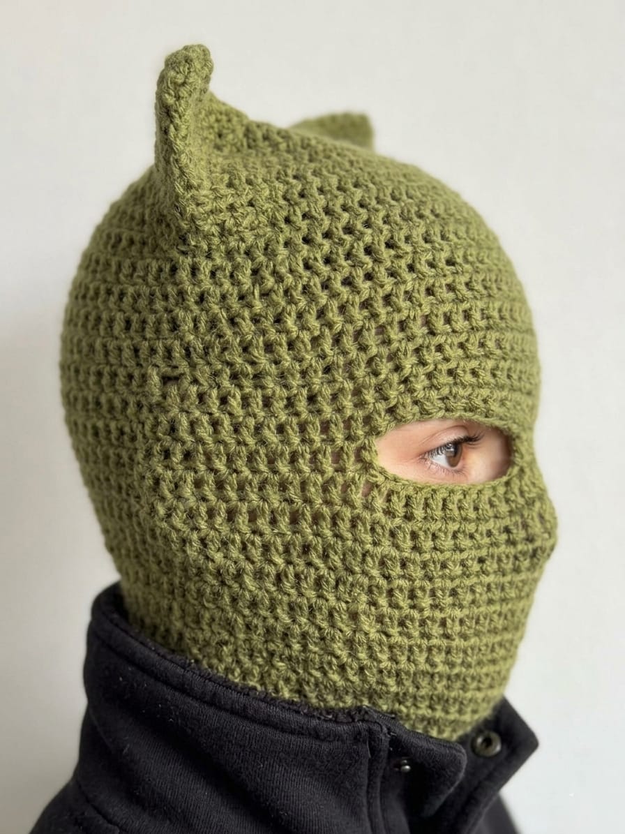 Cute Bunny Balaclava Crochet (PDF Pattern + Vid tutorials)