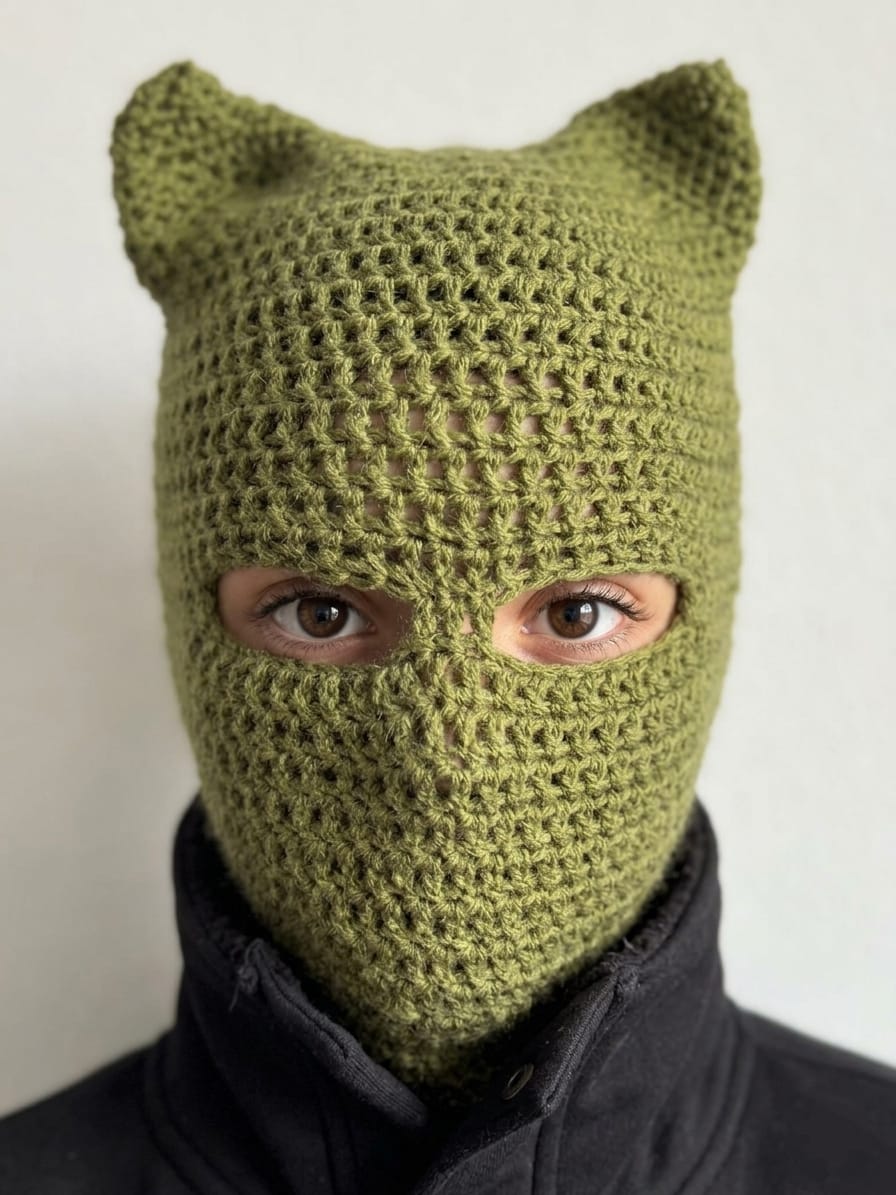 Cute Bunny Balaclava Crochet (PDF Pattern + Vid tutorials)